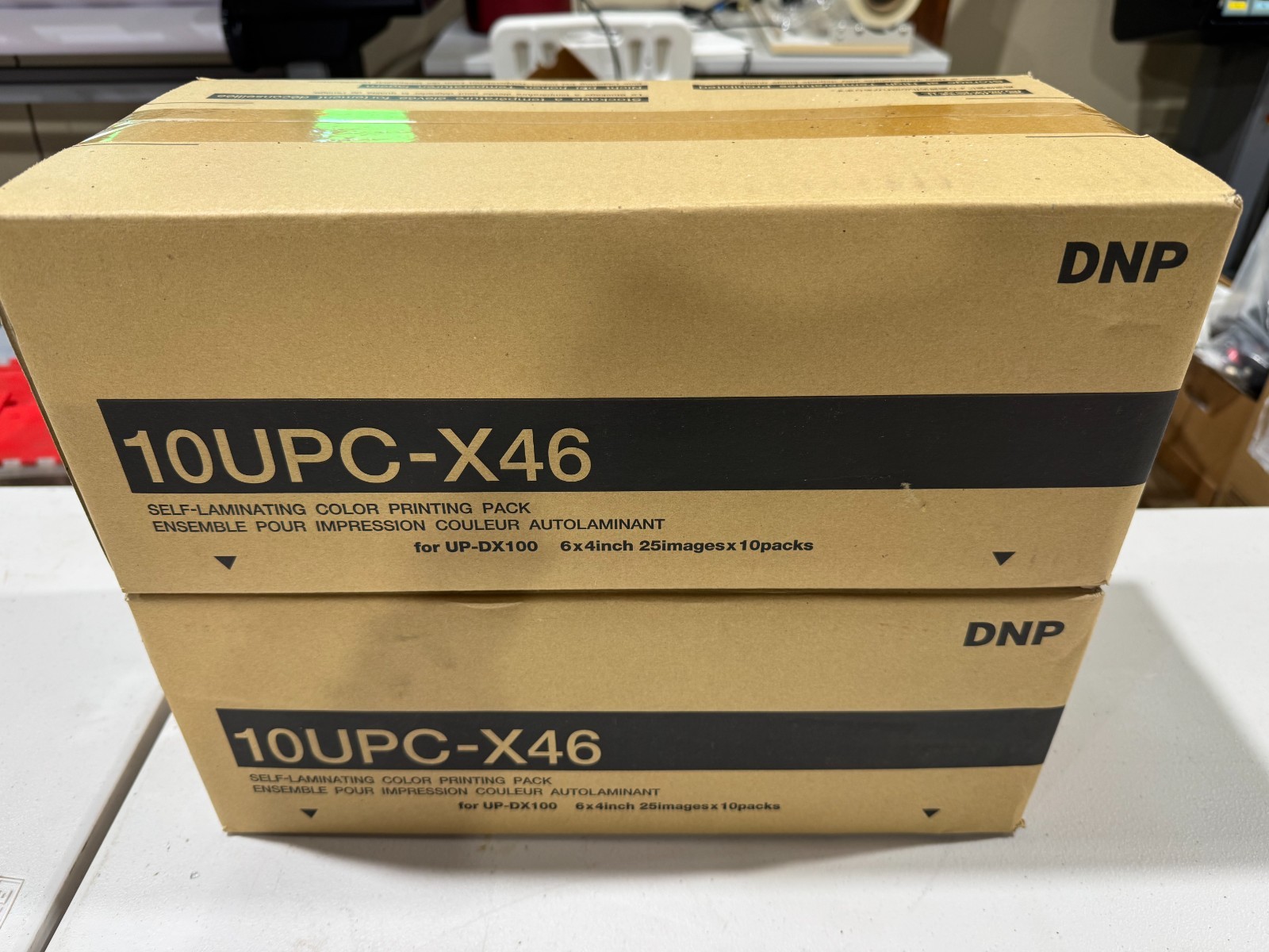 DNP 10UPCX46 / Sony 10 UPC-X46 Self-Laminating Color Print Pack f/ Sony UP-DX100
