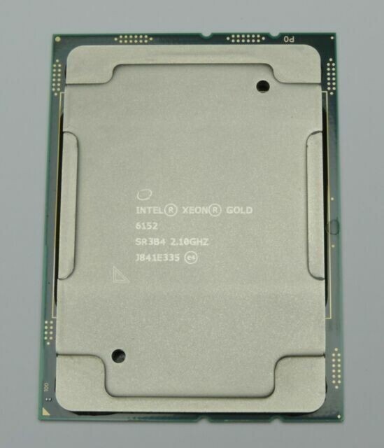 CD8067303406000 INTEL XEON PROCESSOR GOLD 6152 2.1GHZ 30.25M 22 CORE 140W H0