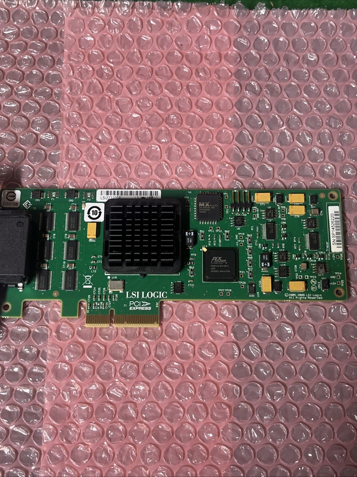 LSI Logic LSI22320SE PCIe x4 Dual Channel Ultra320 SCSI HBA Controller @3C
