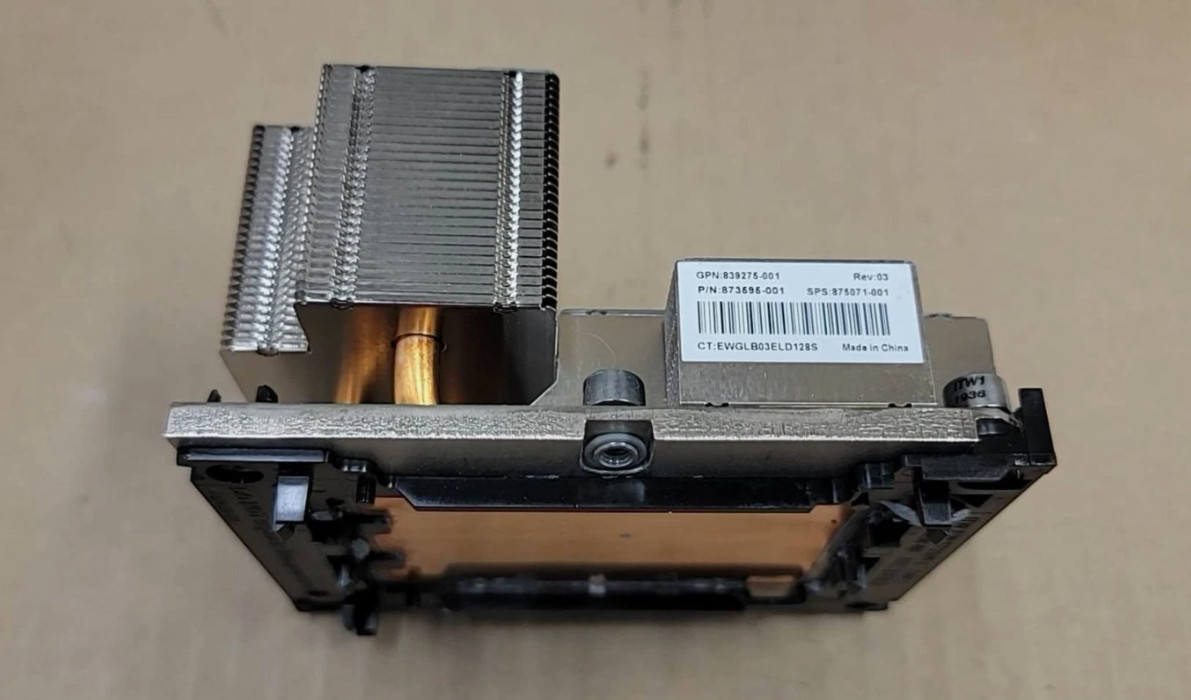 HPE 875071-001 ProLiant DL380 Gen10 High Performance CPU Heatsink 873595-001
