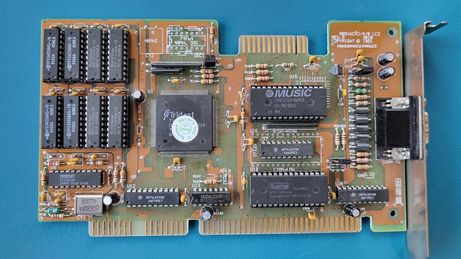 Trident 8916Cx2/4/8 LC2  Video Card Retro Gaming