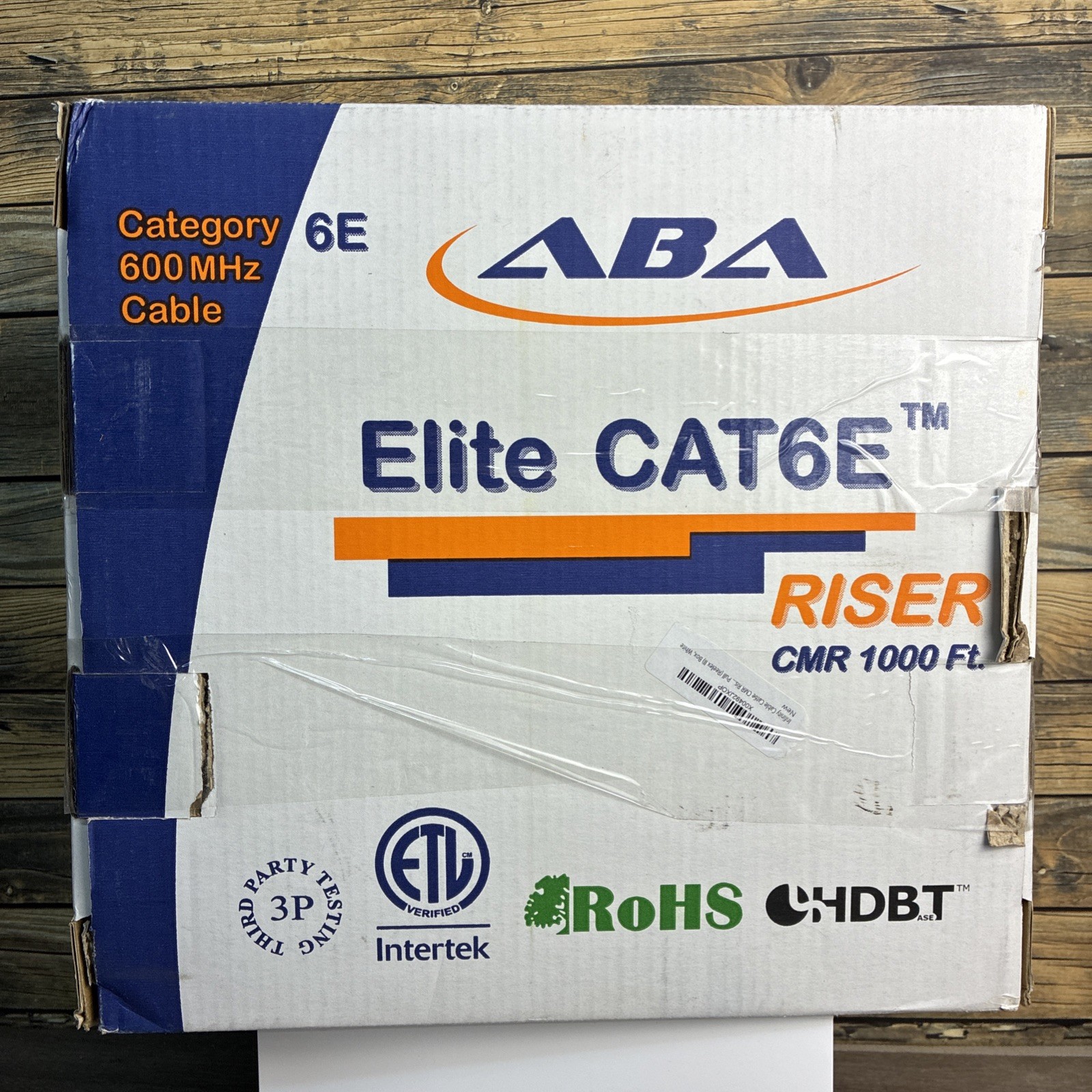 Cat6e Riser (CMR), Ethernet Cable 1000ft, GREY