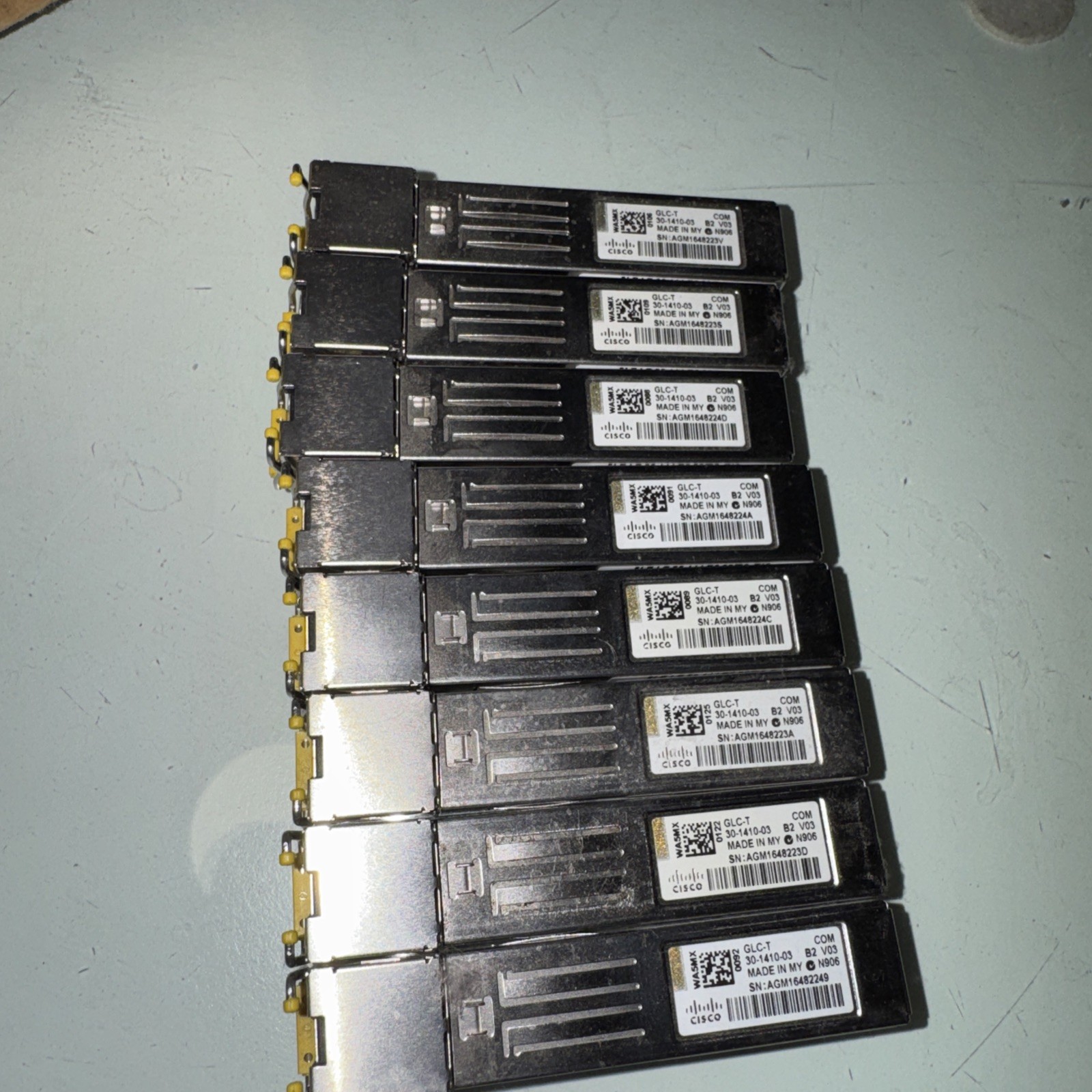 CISCO GLC-T 1000BASE-T SFP+ RJ-45 30-1410-03 TRANSCEIVER 8 count
