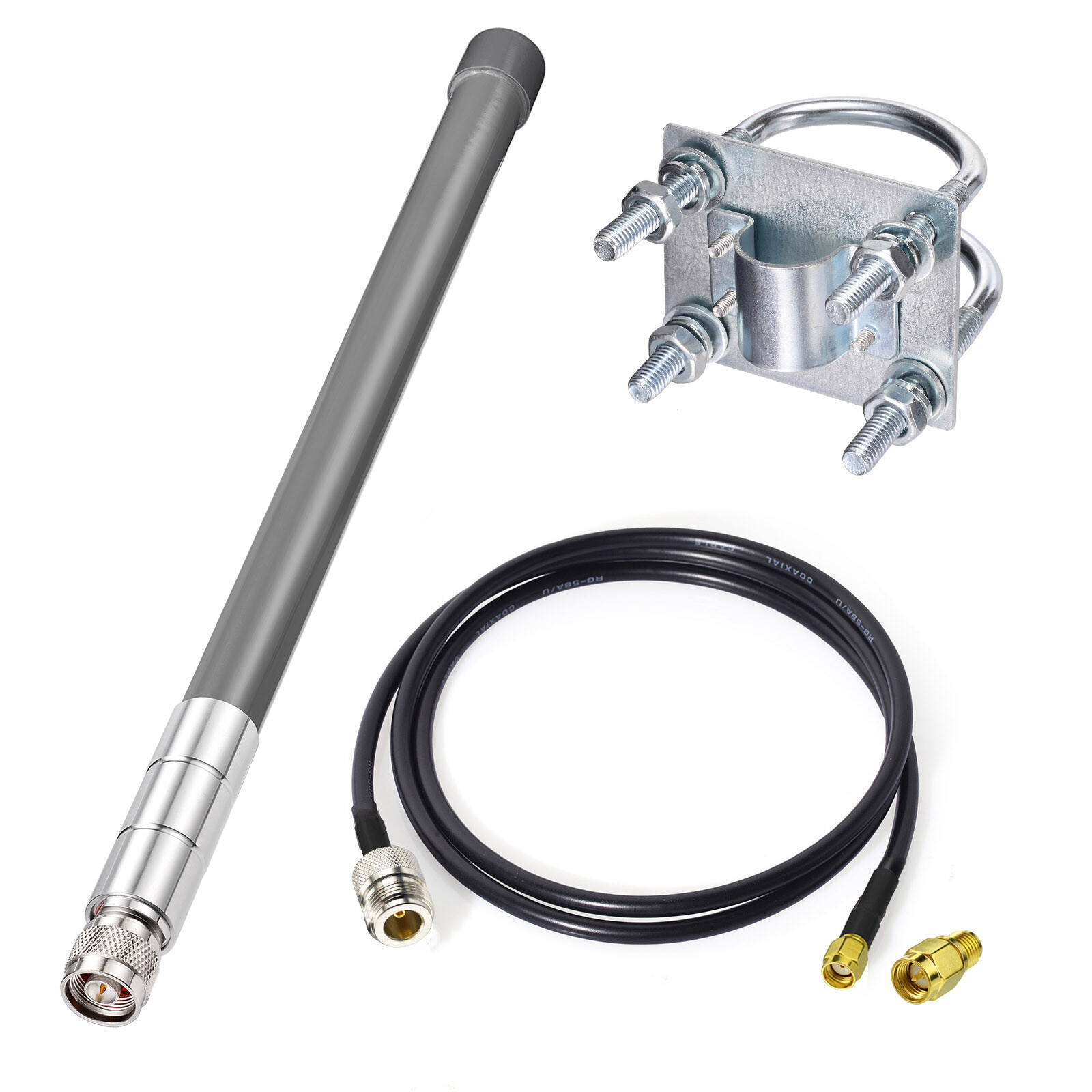 LoRa Gateway Antenna Outdoor Glass Fiber LoRaWan Antenna SMA/N Male 915MHz