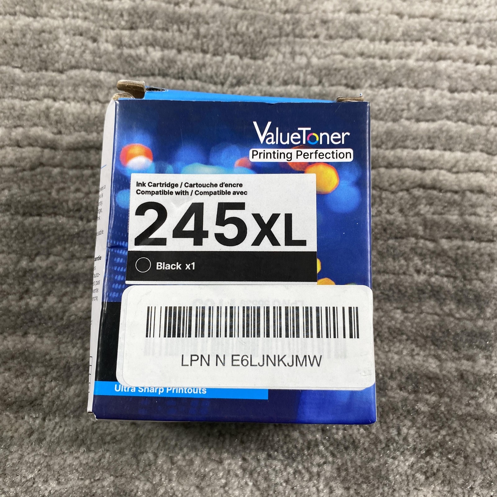 ValueToner 245XL Black Ink Cartridge Compatible Replacement For Canon Printers