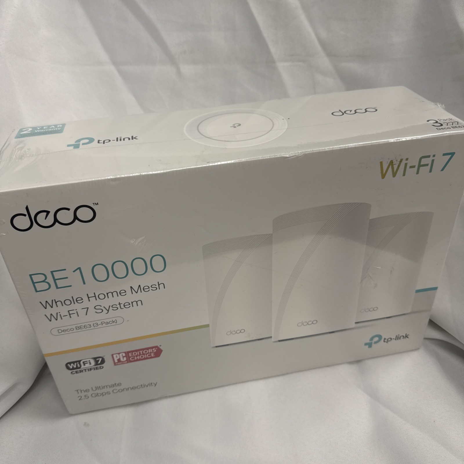 TP-LINK Deco BE63 Mesh Wi‑Fi 7 BE10000 Whole Home System 3‑Pack