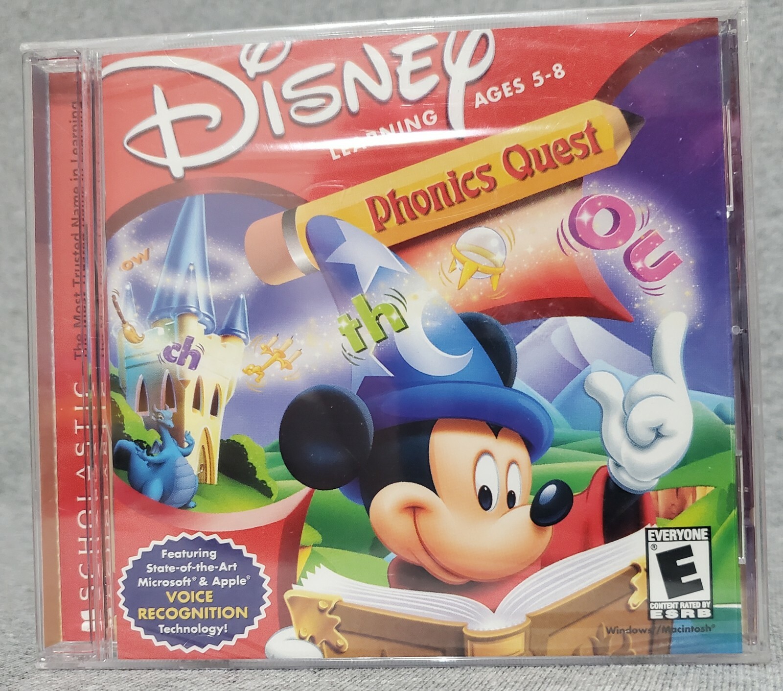 Disney/Scholastic Phonics Quest  (Windows/Mac)  Interactive Learning CD Ages 5-8