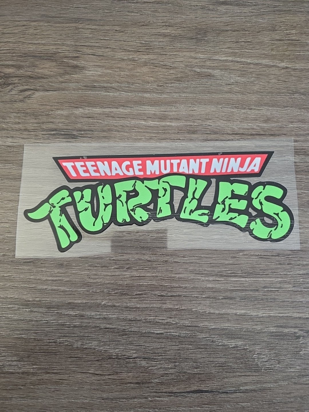 Teenage Mutant Ninja Turtles Retro Full Color Raised UV DTF Decals 7.25in Wide