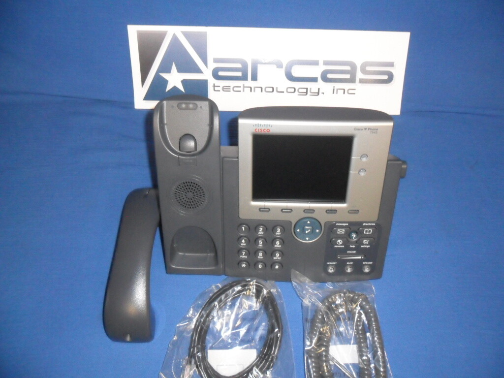 Cisco CP-7945G IP Phone - SIP - SCCP - Tested - Warranty - Refurbished 