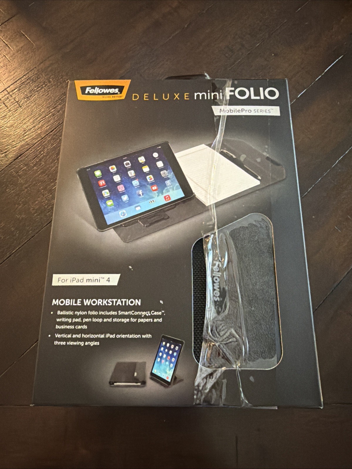 Fellows Deluxe Folio Mobile Pro Series Case For iPad Mini 4 - NEW Open Box