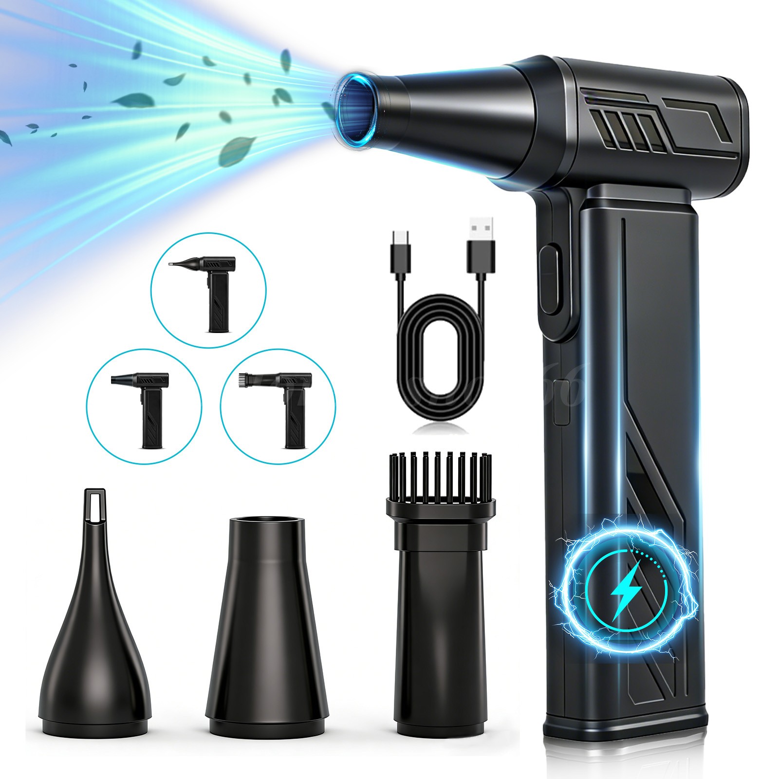 300000 RPM Brushless Electric Air Duster 5 Adjustable Wind Speeds Air Blower NEW