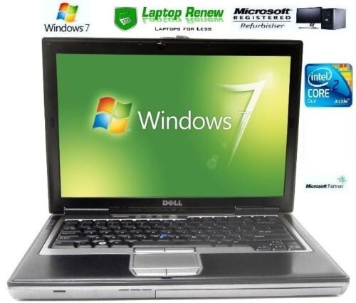 Dell 14" Laptop Windows 7 Pro 320gb 2gb RS232 DB9 Serial Com Port, New Battery