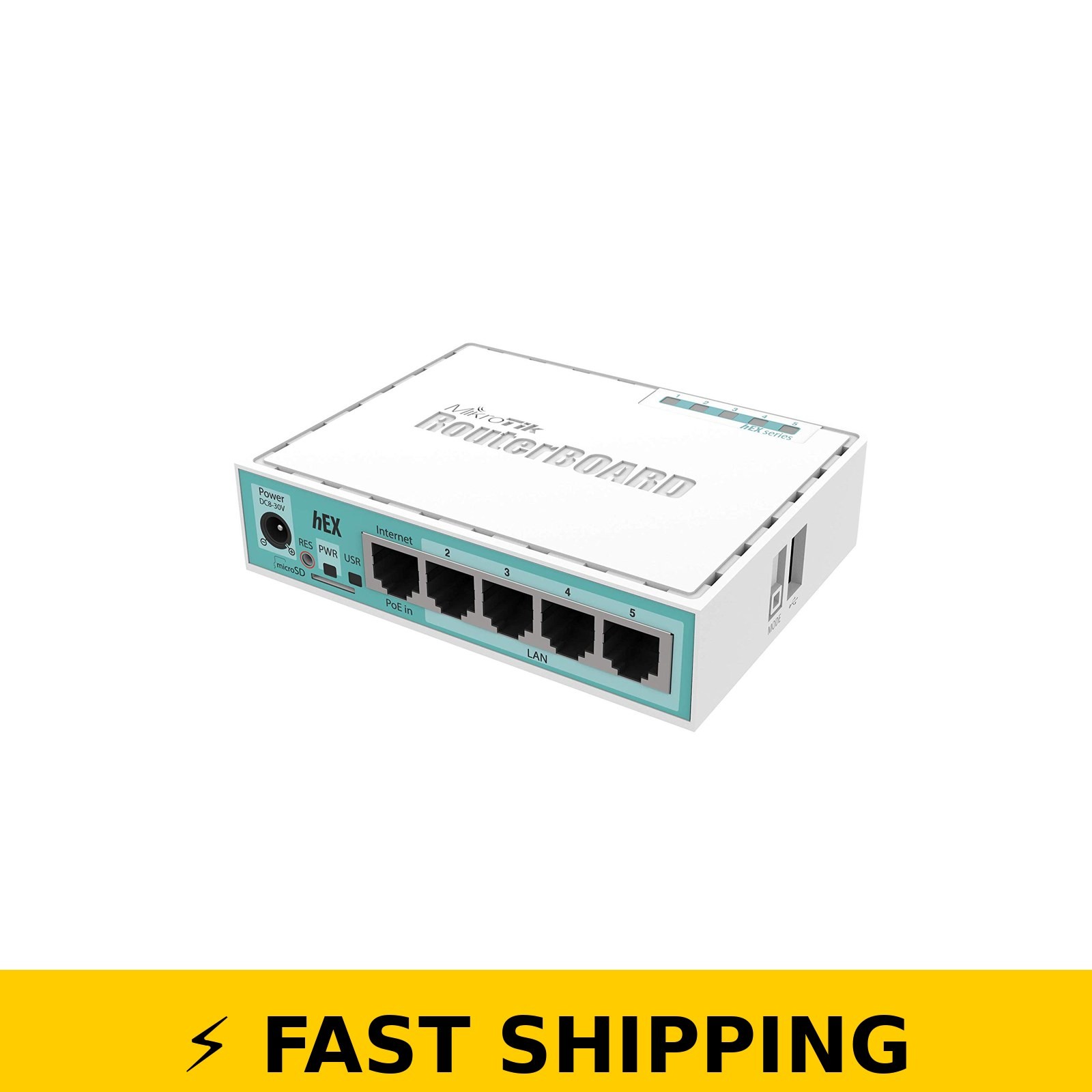 MikroTik hEX RB750Gr3 5-Port Ethernet Gigabit Router