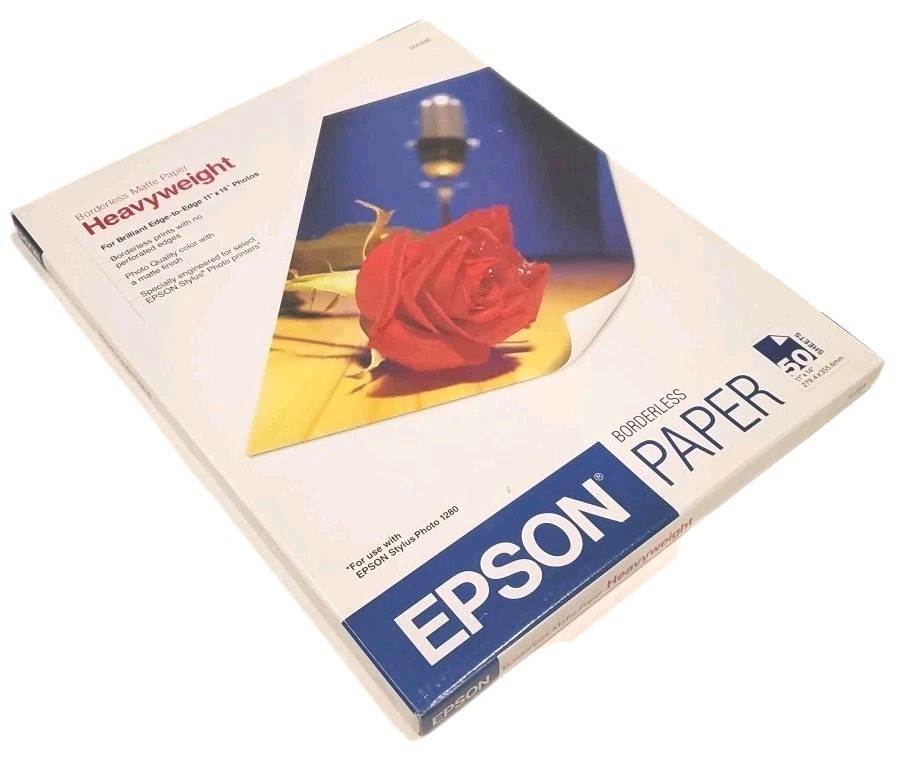 Epson Borderless Matte Paper Heavyweight  11" x 14" 50 Sheets
