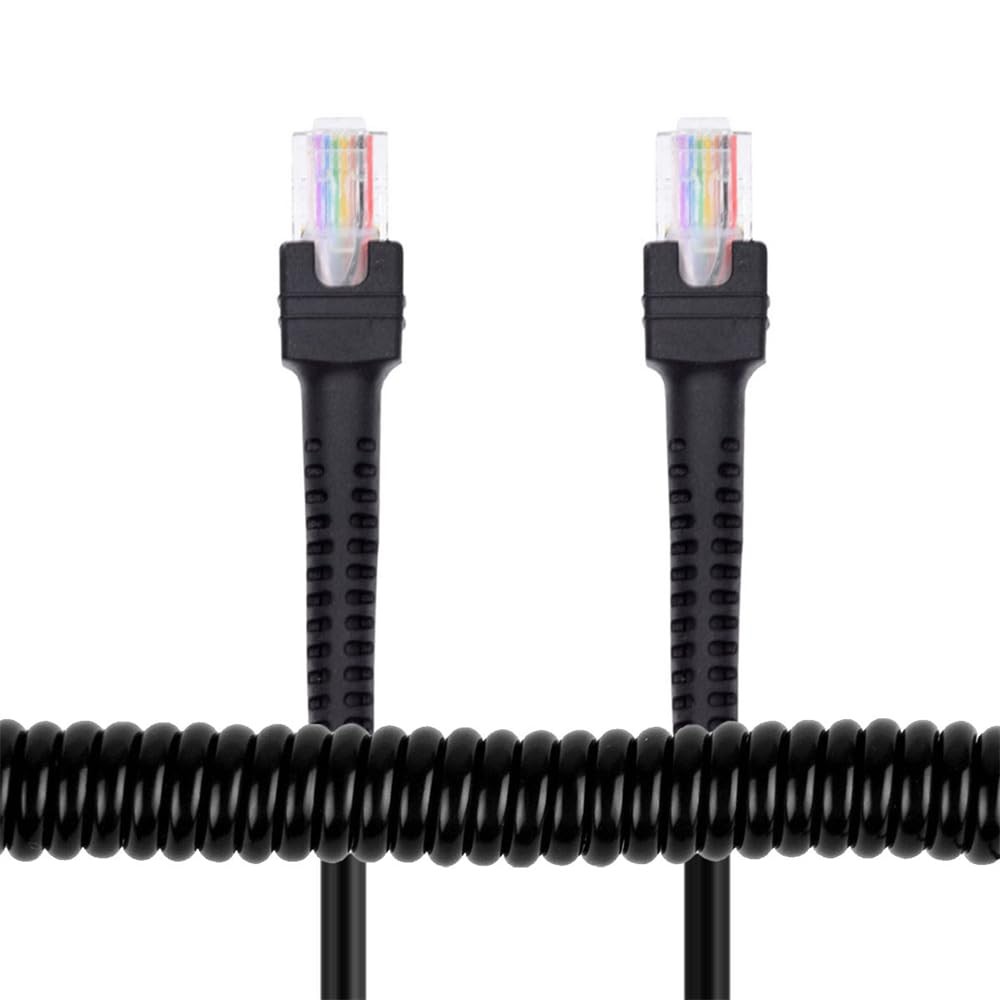 1.0m Retractable Cat6 Ethernet Patch Cable RJ45 Network LAN Coiled Cord