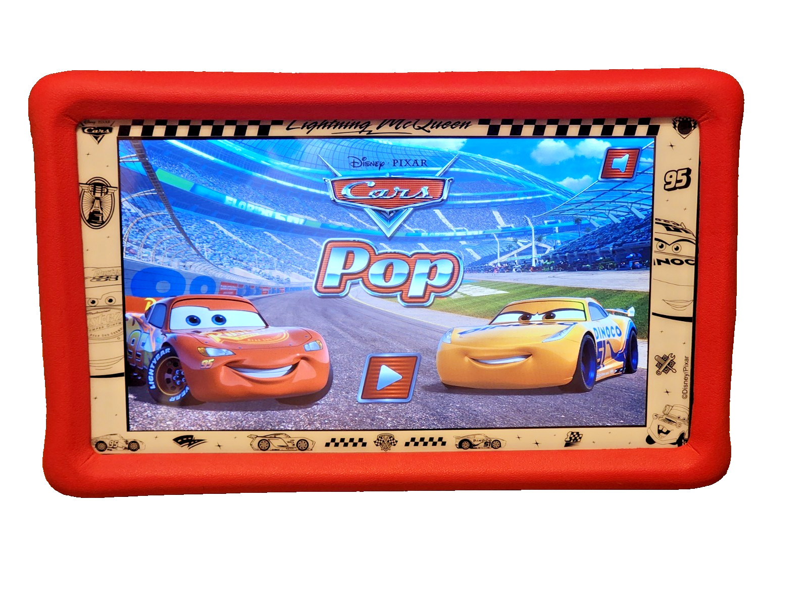 PEBBLE GEAR DISNEY CARS 7" TABLET WITH GAMES WIFI 16GB HD LIGHTING MCQUEEN BUDDY