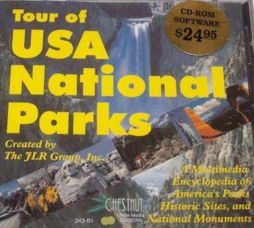 Tour Of USA National Parks PC CD multimedia encyclopedia historic sites monument