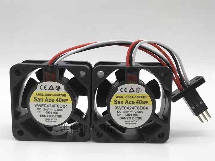 Sanyo San Ace 40WF 9WF0424F6D04 DC24V 0.08A A90L-0001-0507#B Cooling Fan