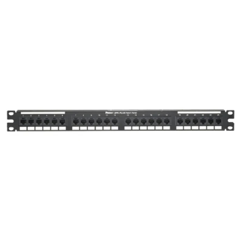 New In Box, Panduit DP24688TGY Patch Panel, Cat 6, Rack Mt, 24 Port
