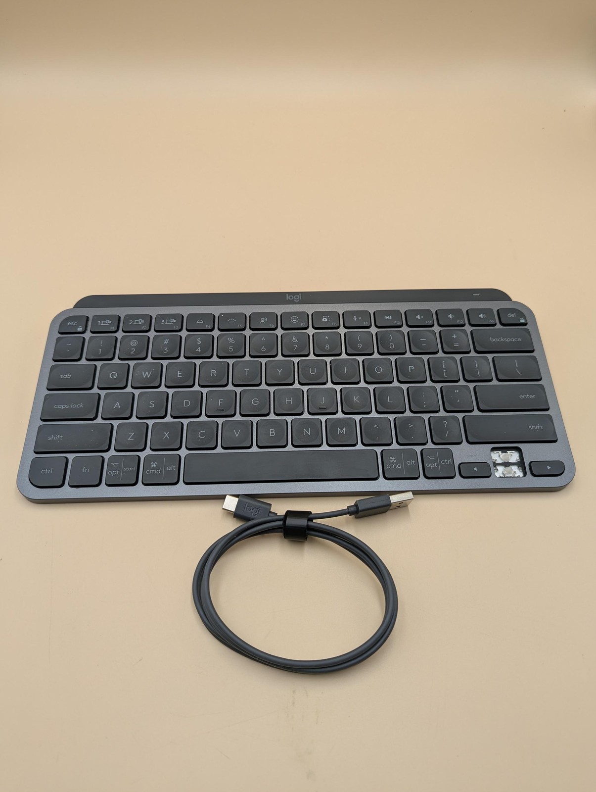Logitech MX Keys Mini Minimalist Wireless Illuminated Keyboard - Graphite