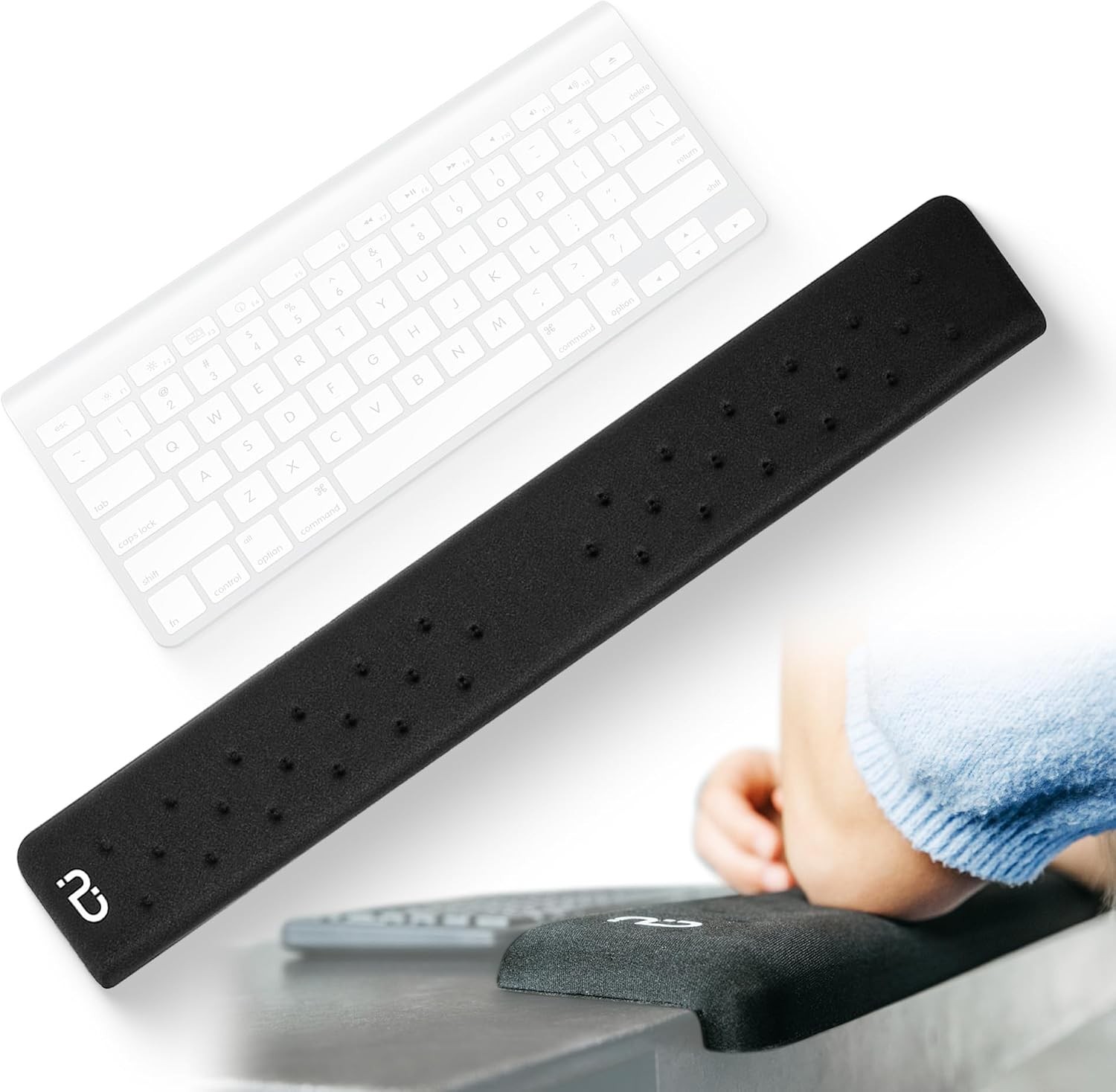 EdgeRest L-Shaped Desk Long Wrist Rest, Elbow Forearm & Wrist Comfort