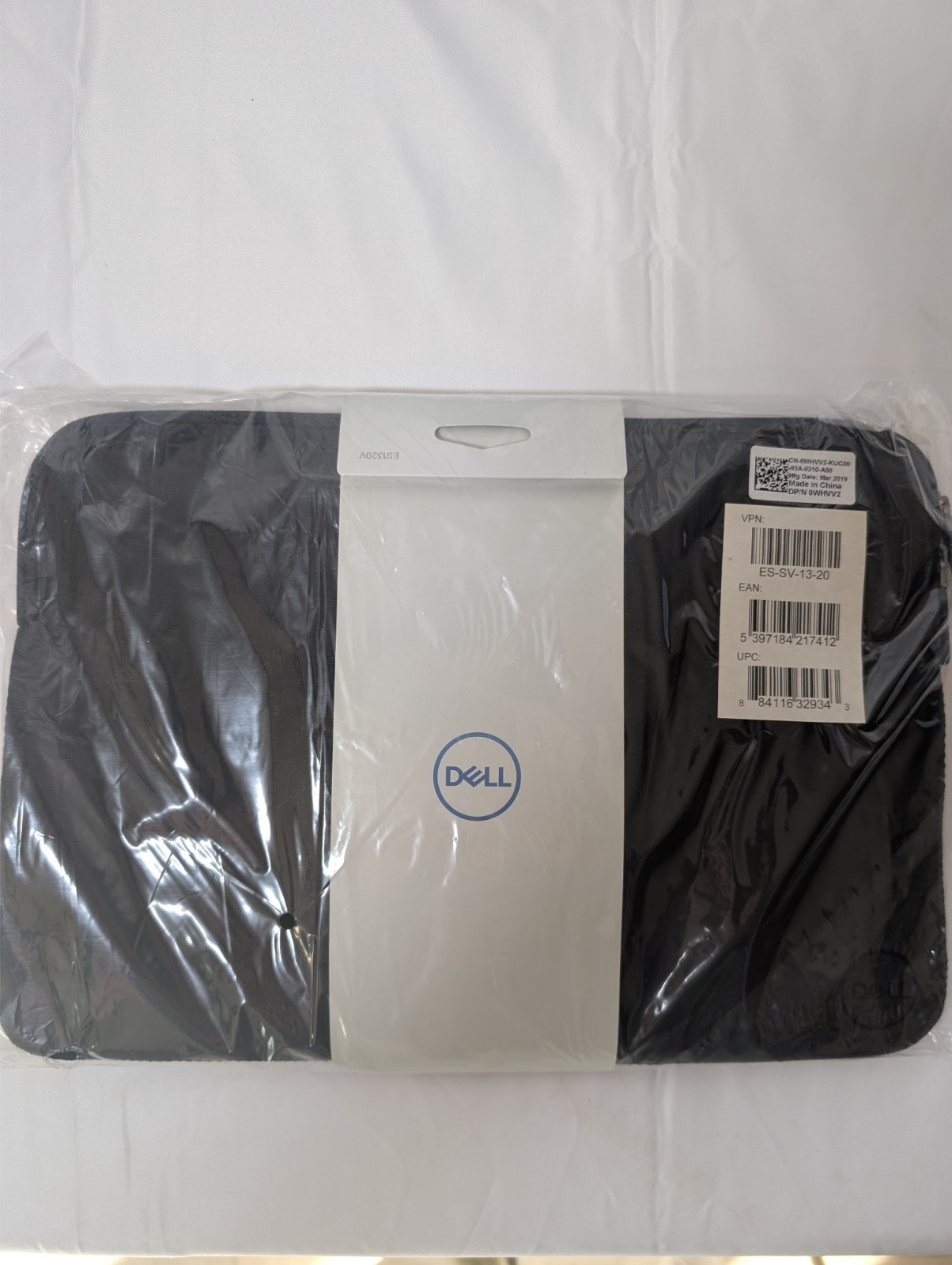 Dell ES-SV-13-20 13" Carrying Sleeve Case Water Resistant Neoprene Black 0WHVV2
