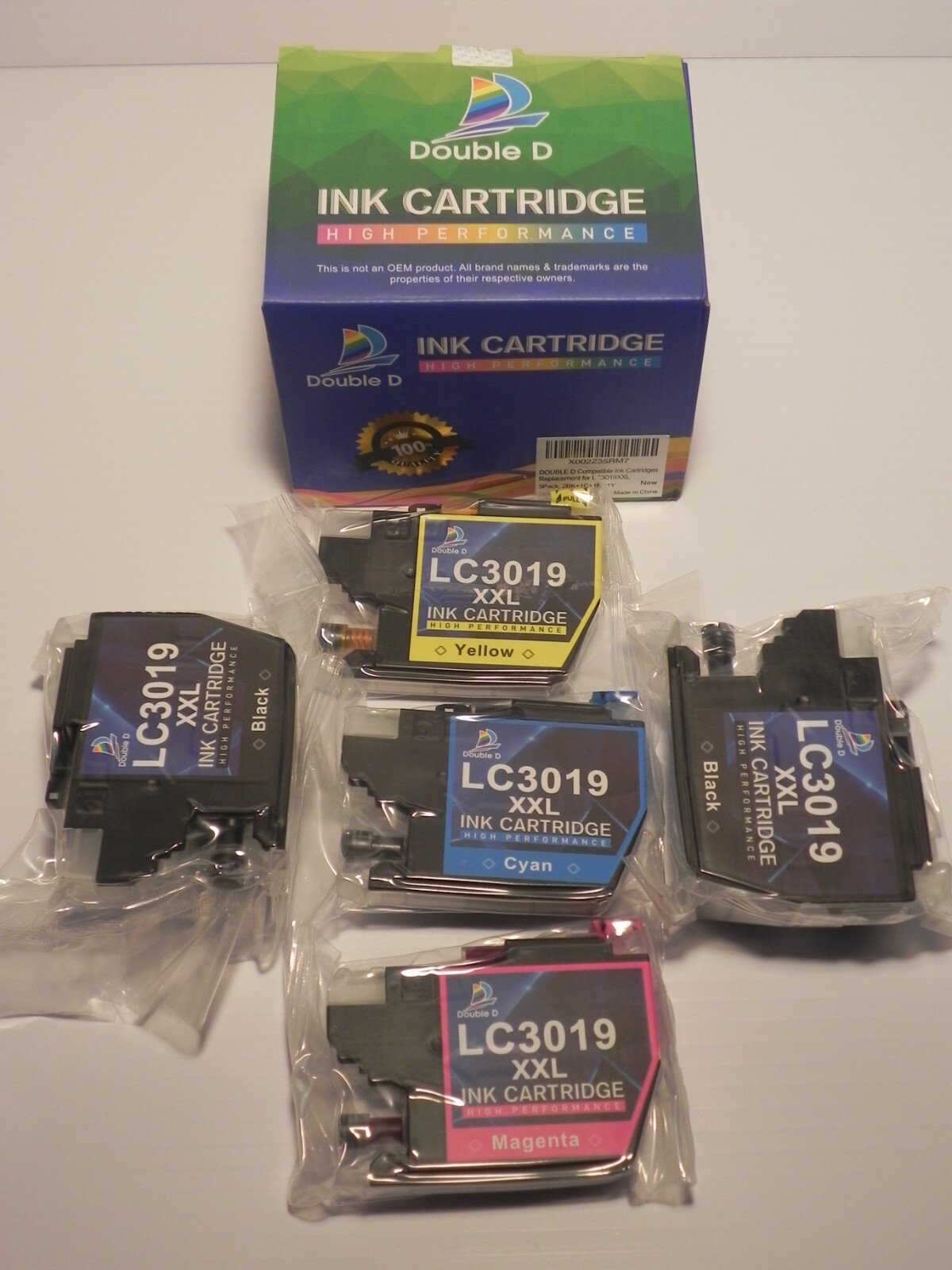 DOUBLE D Compatible Ink Cartridge Replacement / Brother Printers -See List Below