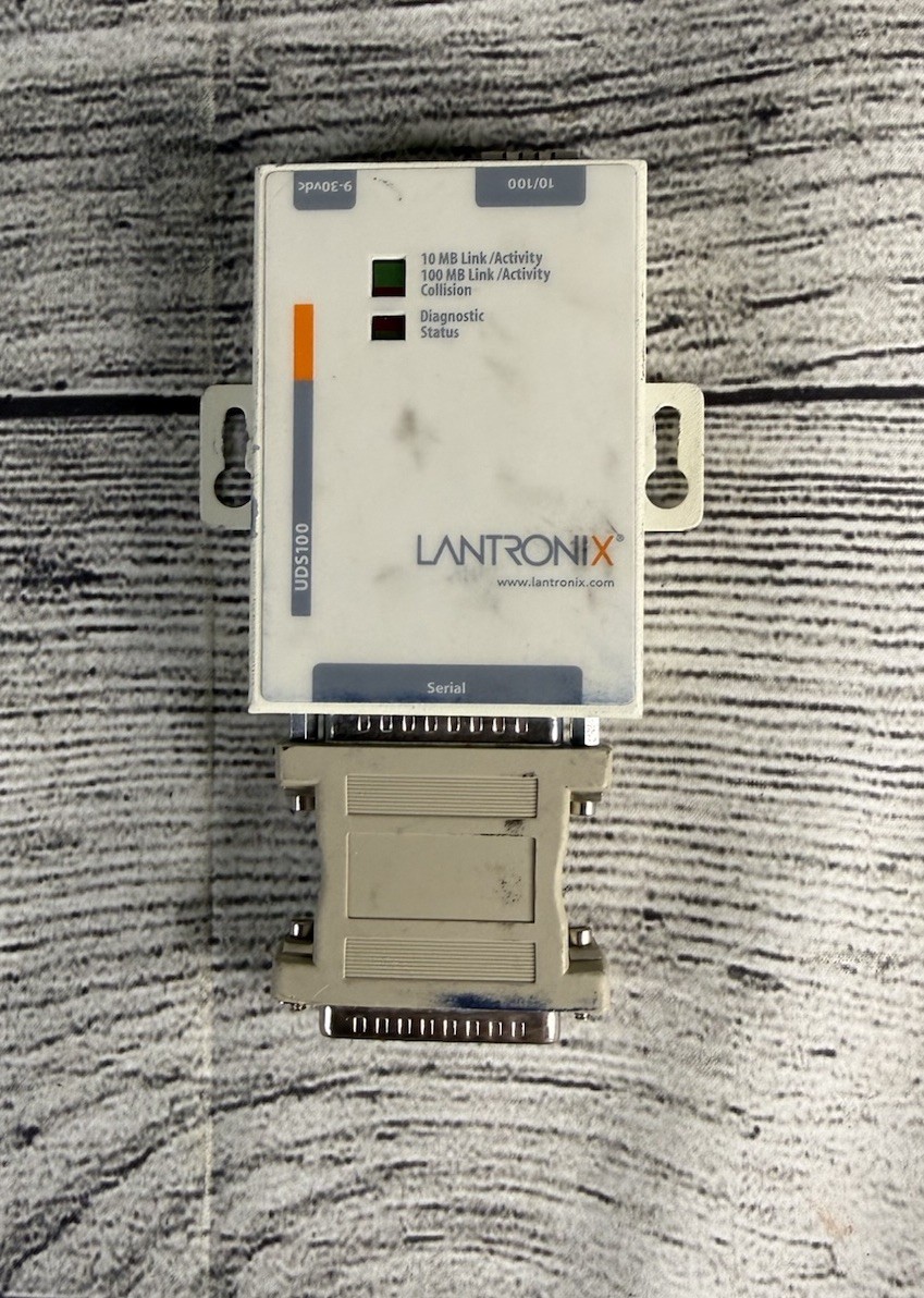 Lantronix Single Port Device Server Ethernet External Module Terminal UDS100