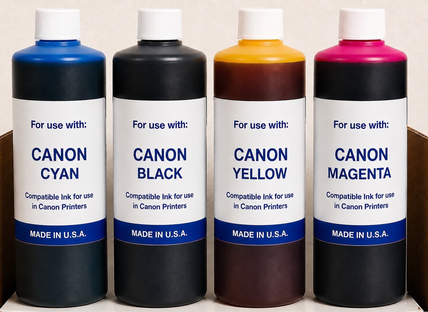 (4,000ML) PREMIUM COMPATIBLE BULK INK REFILL FOR CANON GI-26 MEGATANK CYMK