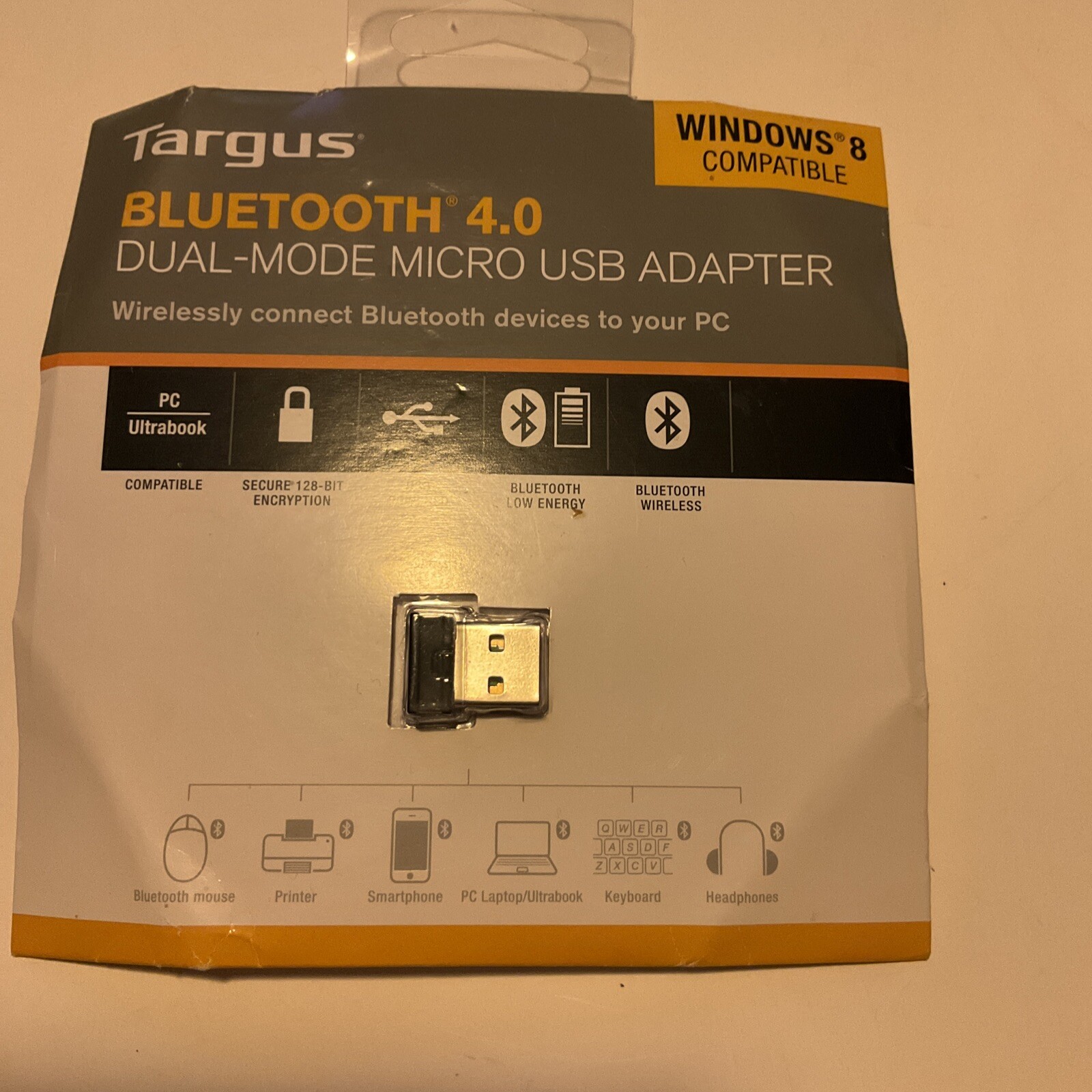Targus Bluetooth 4.0 Dual-Mode MicroUSB Adapter