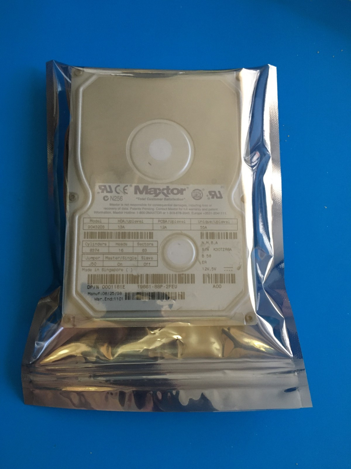Maxtor Hard Disk Drives IDE 90432D3 Dell P/N: 0001181E 6.5GB 3.5"  IDE Tested