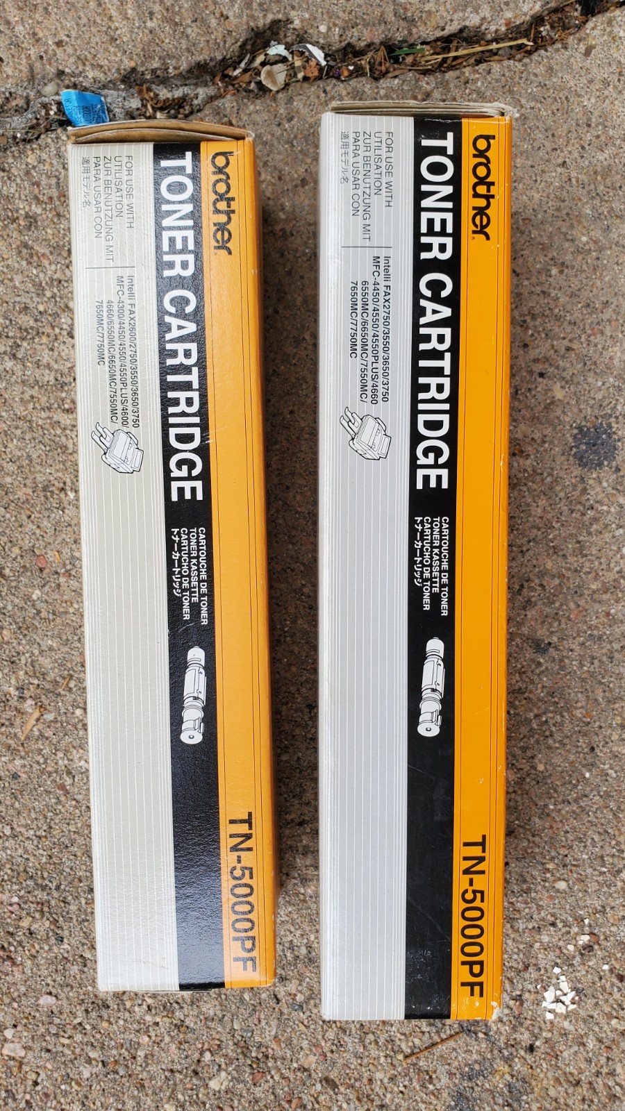 2 Brother TN-5000PF Toner Cartridges - New In Boxes