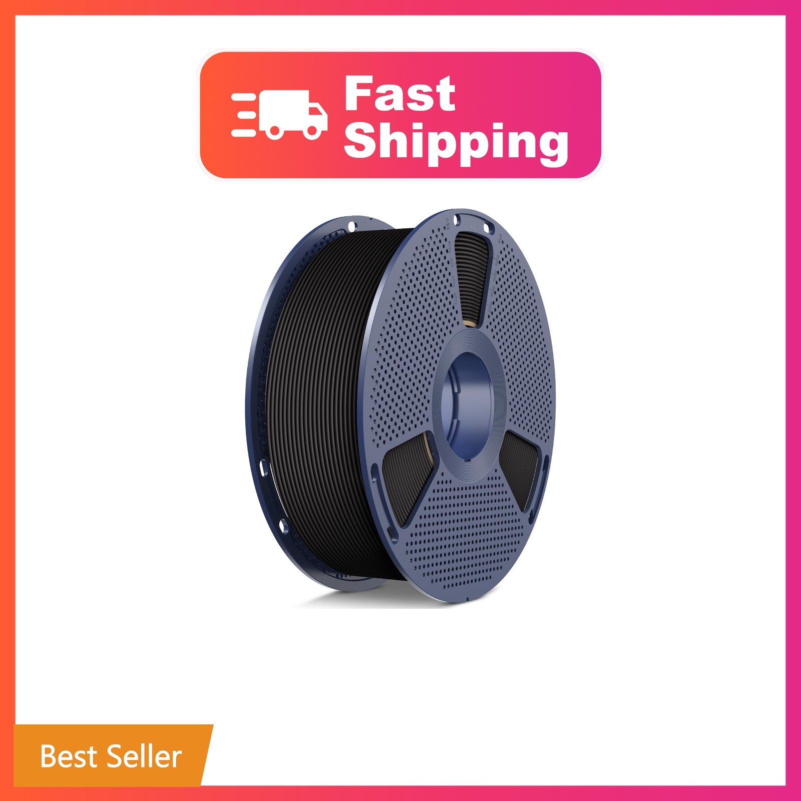 SUNLU High Speed PETG 3D Printer Filament 1.75mm, 1kg Spool, Black | 30mm/s -...
