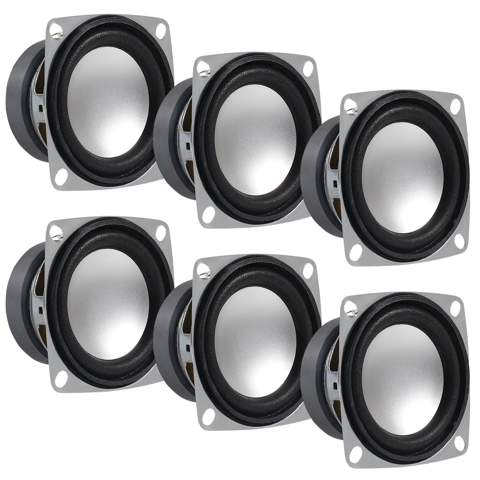 6Pcs 2" 4Ohm 3W Full Range Audio Speaker Stereo Woofer Loudspeaker