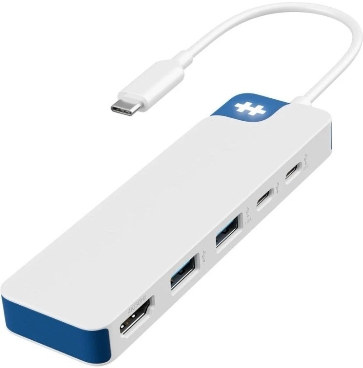 Hyper - HyperDrive Flex 5 Port USB-C Hub - Blue - 4K HDMI - HD4101