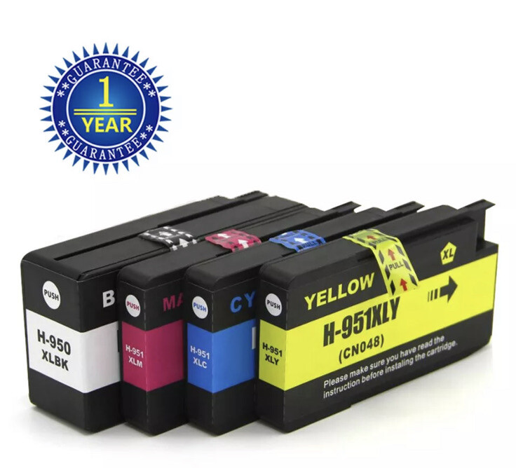 4PK 950XL Ink Cartridge for HP 951XL Office Pro 8630 8640 8660 8615 8625 8100