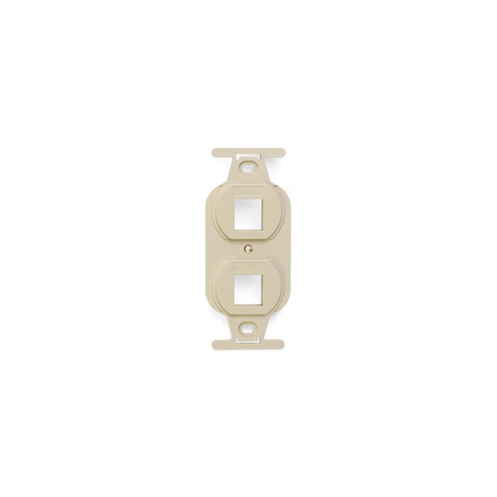 Leviton 41087-2IP Quickport Duplex Type 106 Insert 2-Port Ivory