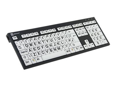 LogicKeyboard XL Print NERO Keyboard QWERTZ German LKB-LPBW-BJPU-DE