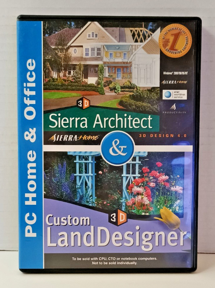 Sierra Architect and Custom Land Design PC software Home & Office 3D Design 4.0