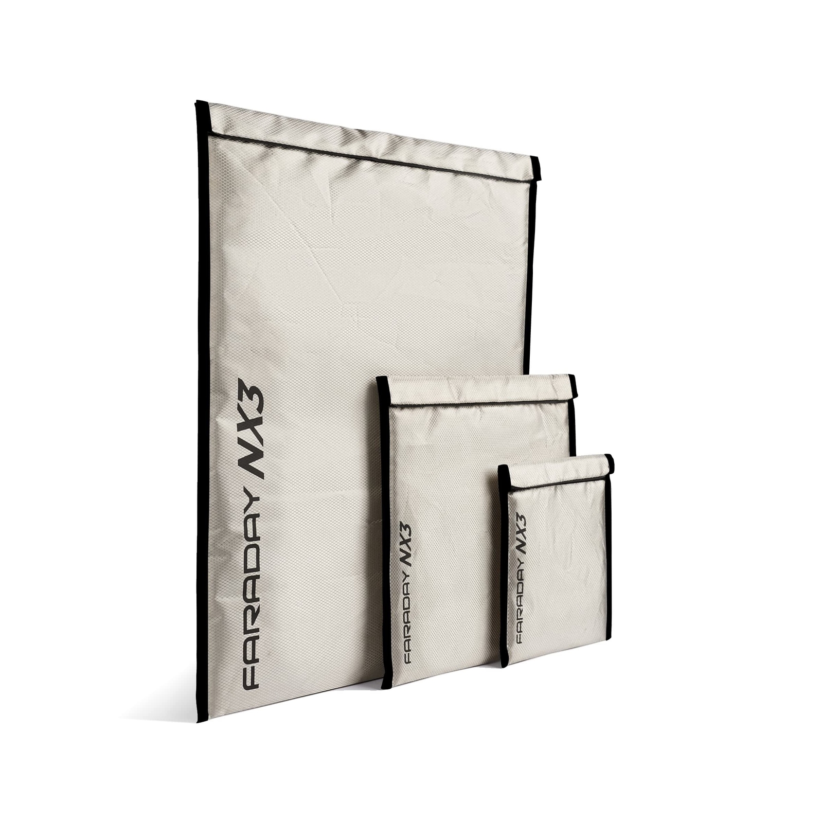 3 Pack Mega Kit NX3 Triple-Layer Cyber Fabric Faraday Bags - Fast, Easy Acces...