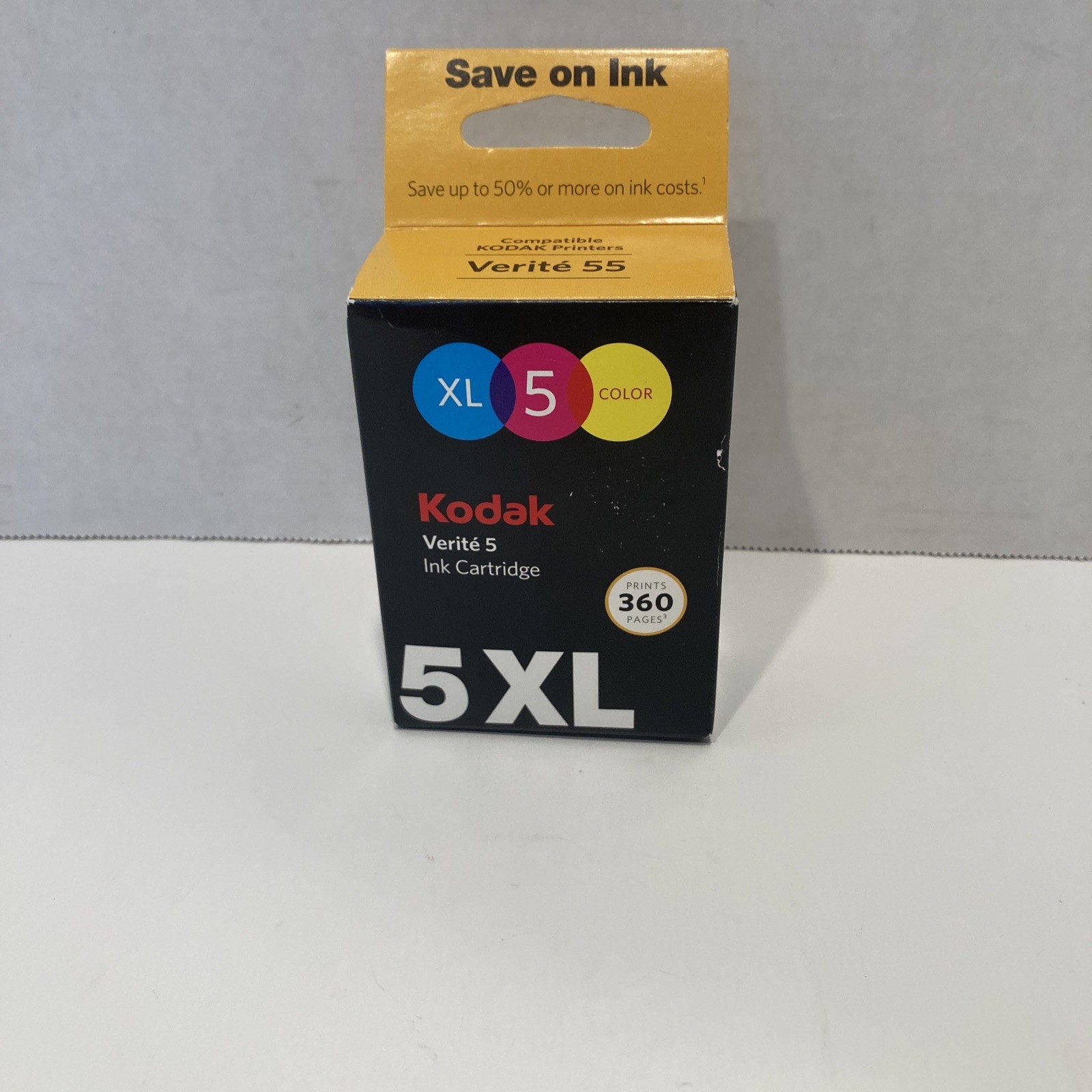 New Sealed Authentic Kodak Verite XL 5 Color Ink Cartridge - Up to 360 Pages NIB