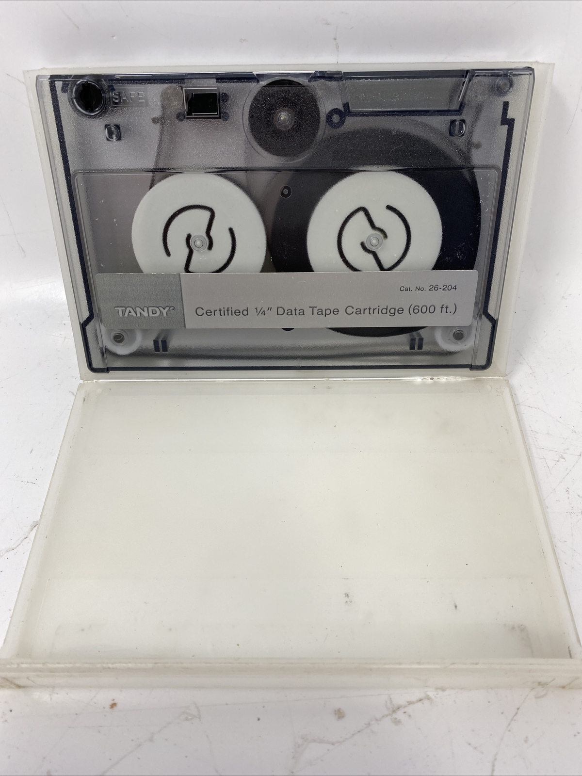 Tandy Certified 1/4” Data Tape Cartridge (600ft) No. 26-204 - Used - In Case