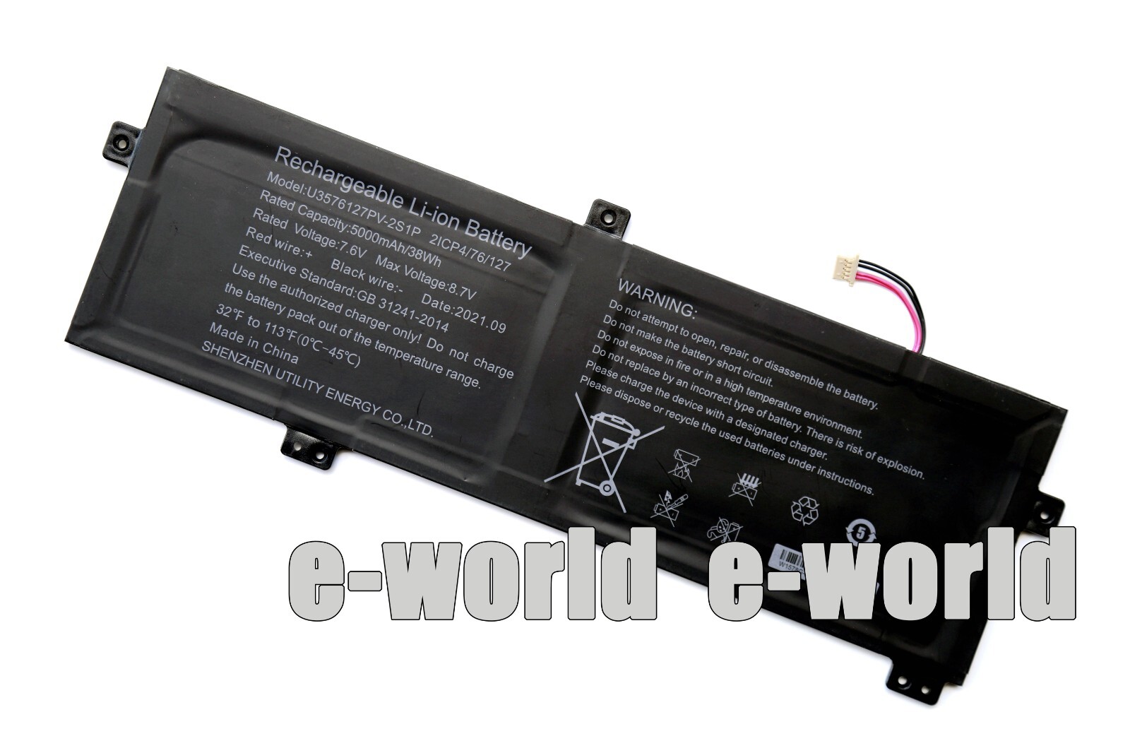 New Genuine U3576127PV-2S1P U3576127PV Battery for Gateway gwtn156-11bk Series