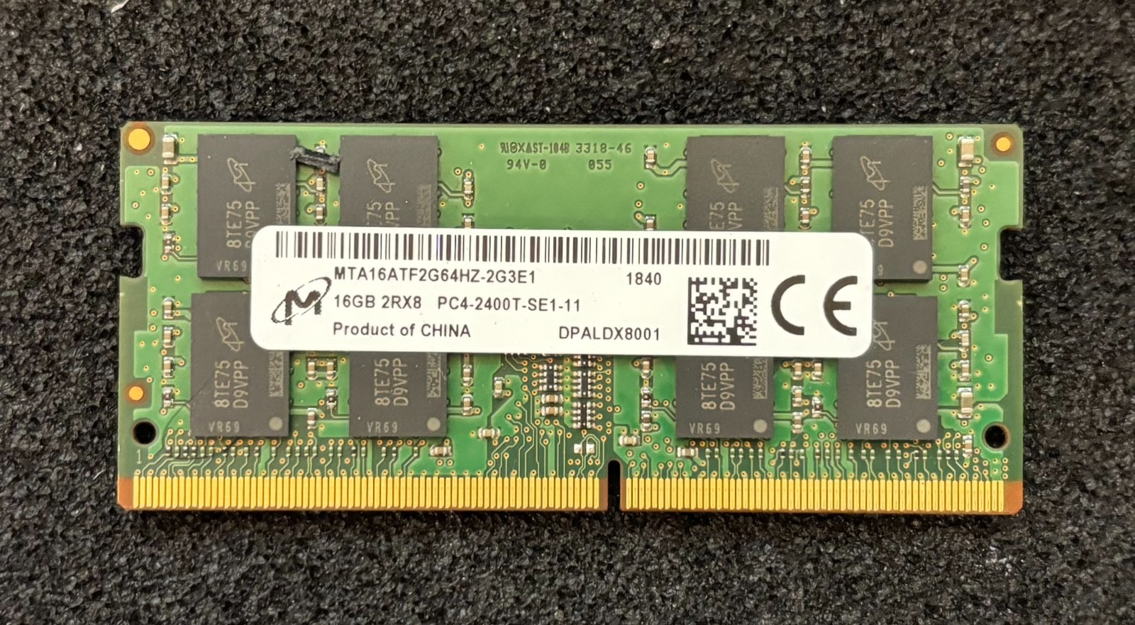 Micron 16GB PC4-2400T SO-DIMM Laptop RAM MTA16ATF2G64HZ-2G3E1