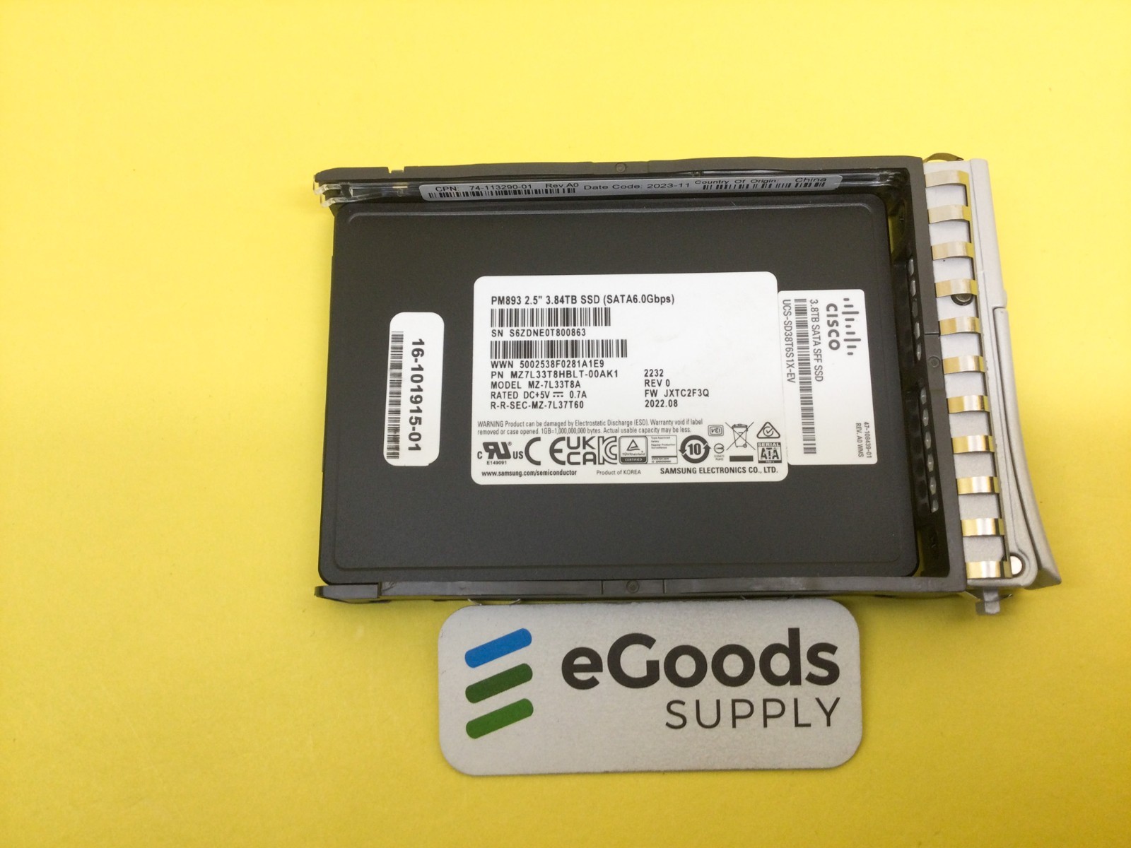 Samsung PM893 Series 3.84TB SATA 6Gb/s 2.5inch Internal SSD MZ-7L33T8A