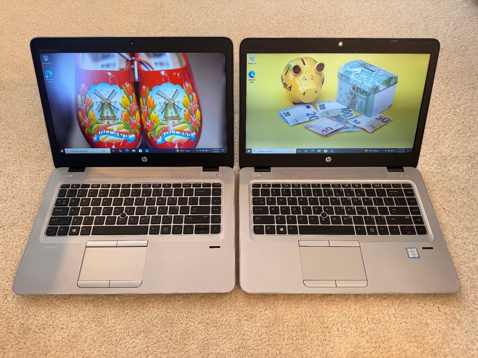 LOT OF 2 HP ELITEBOOK 840 G3 LAPTOP 14" 128GBSSD/4GBRAM i5-6200U WIN10PRO