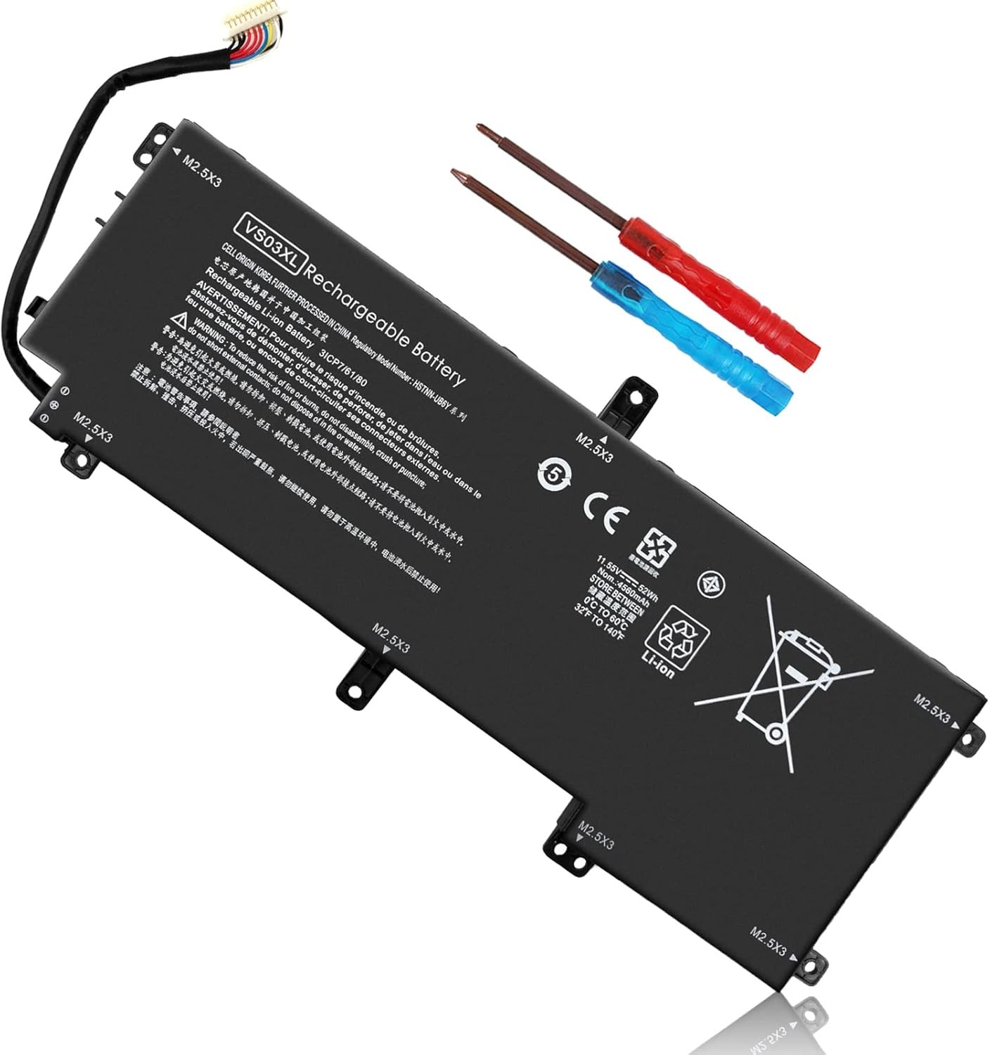 52Wh VS03XL 849313 856 Battery Replacement for HP Envy 15t as100 15t as000 15