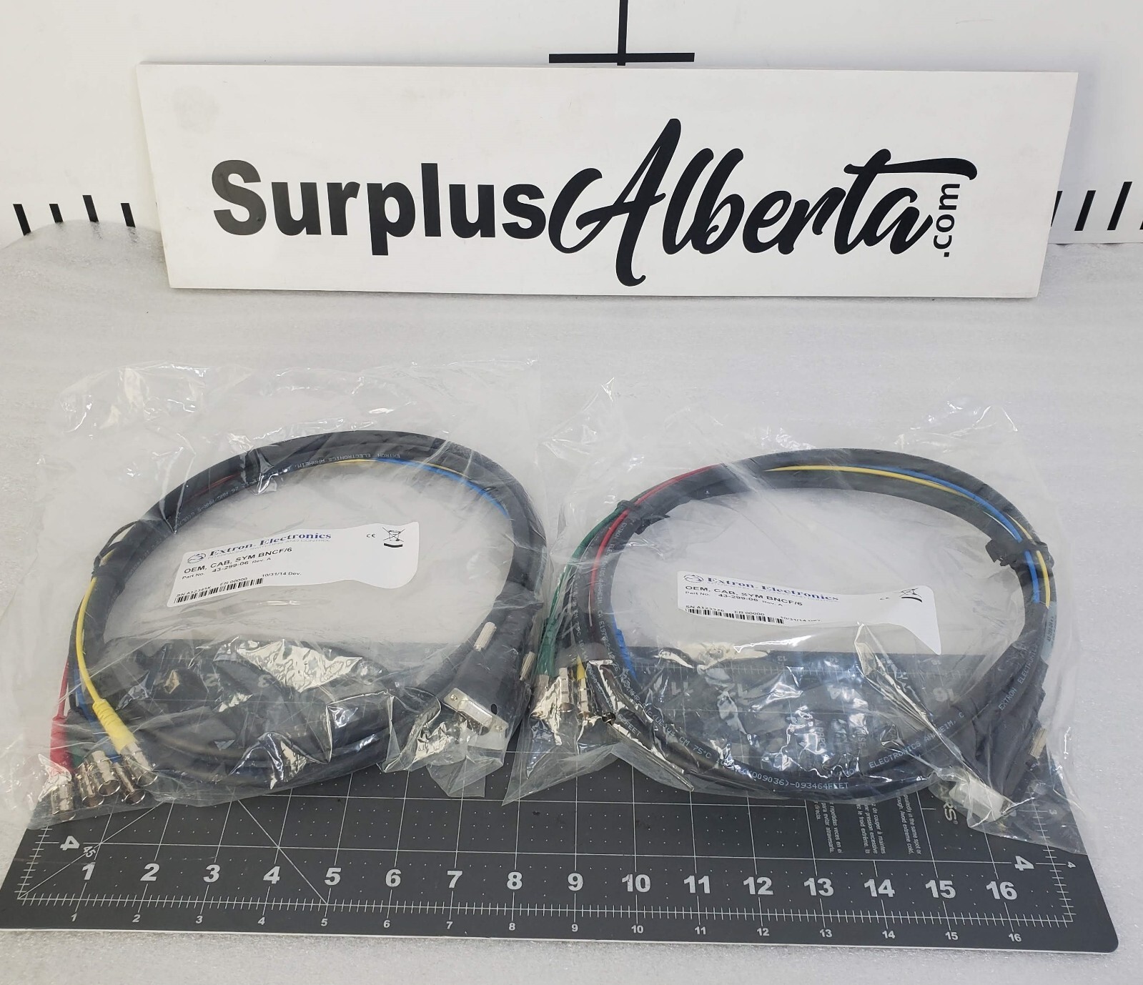 2-Extron Electronics 43-299-06 OEM, CAB, SYM BNCF/6 Video / Monitor Cables NEW