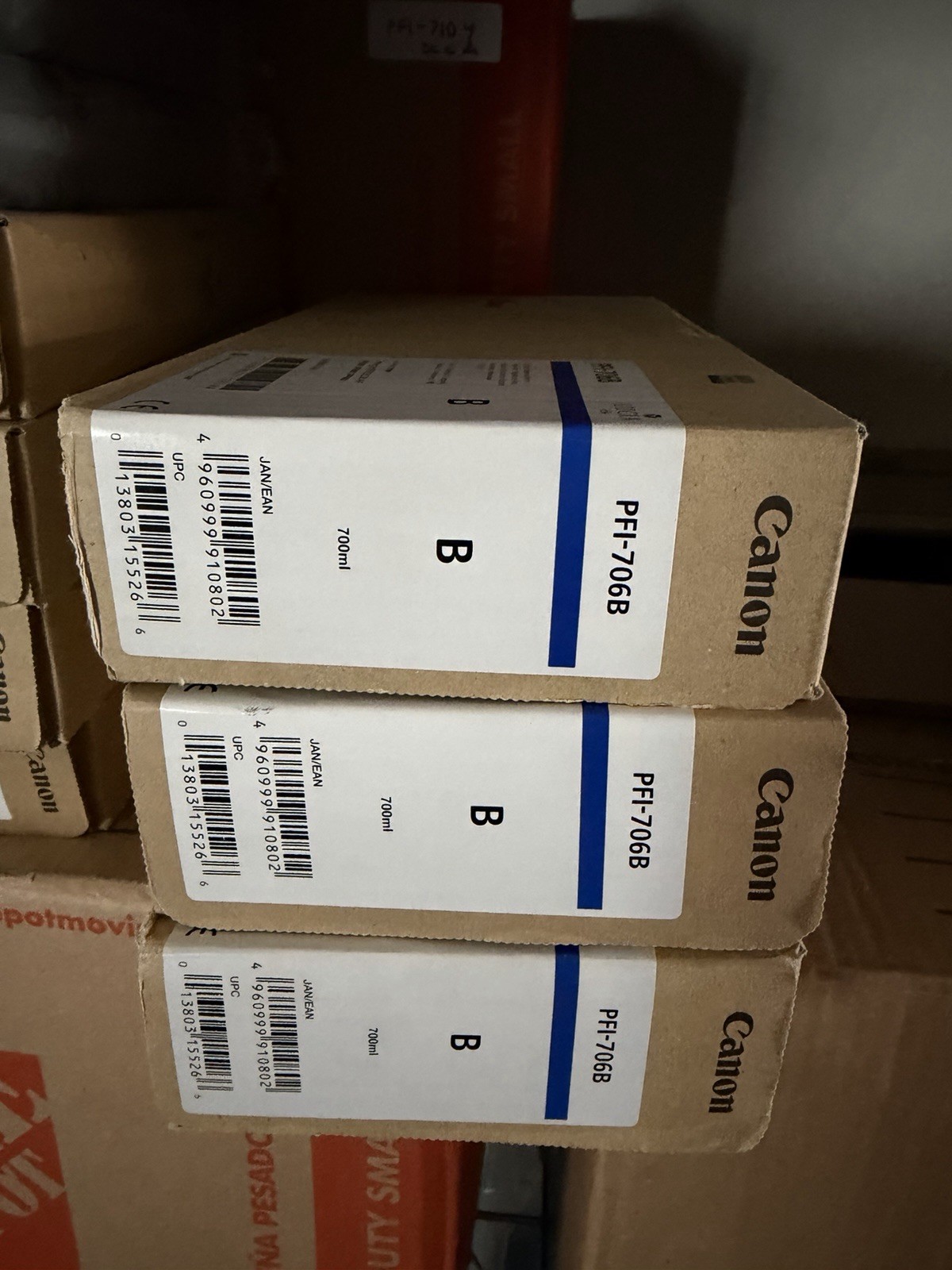 GENUINE CANON PFI-706B INK TANK imagePROGRAF 700ml NEW SEALED