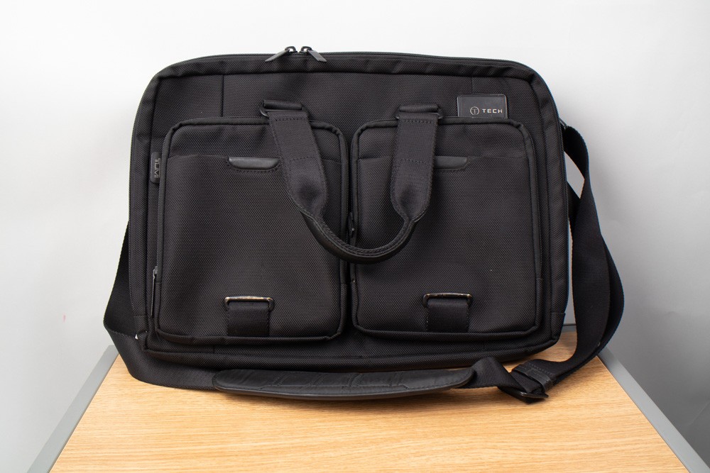 Tumi T-Tech Essential Gear Laptop Shoulder Briefcase Bag Nylon 58516D